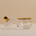 Royal Gold Hand-Made Glass Sugar Bowl