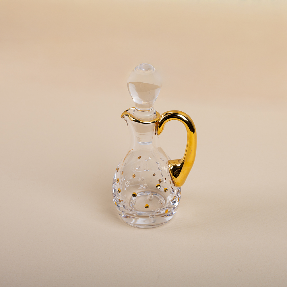 Royal Gold Parfum Bottle with Glass Handle