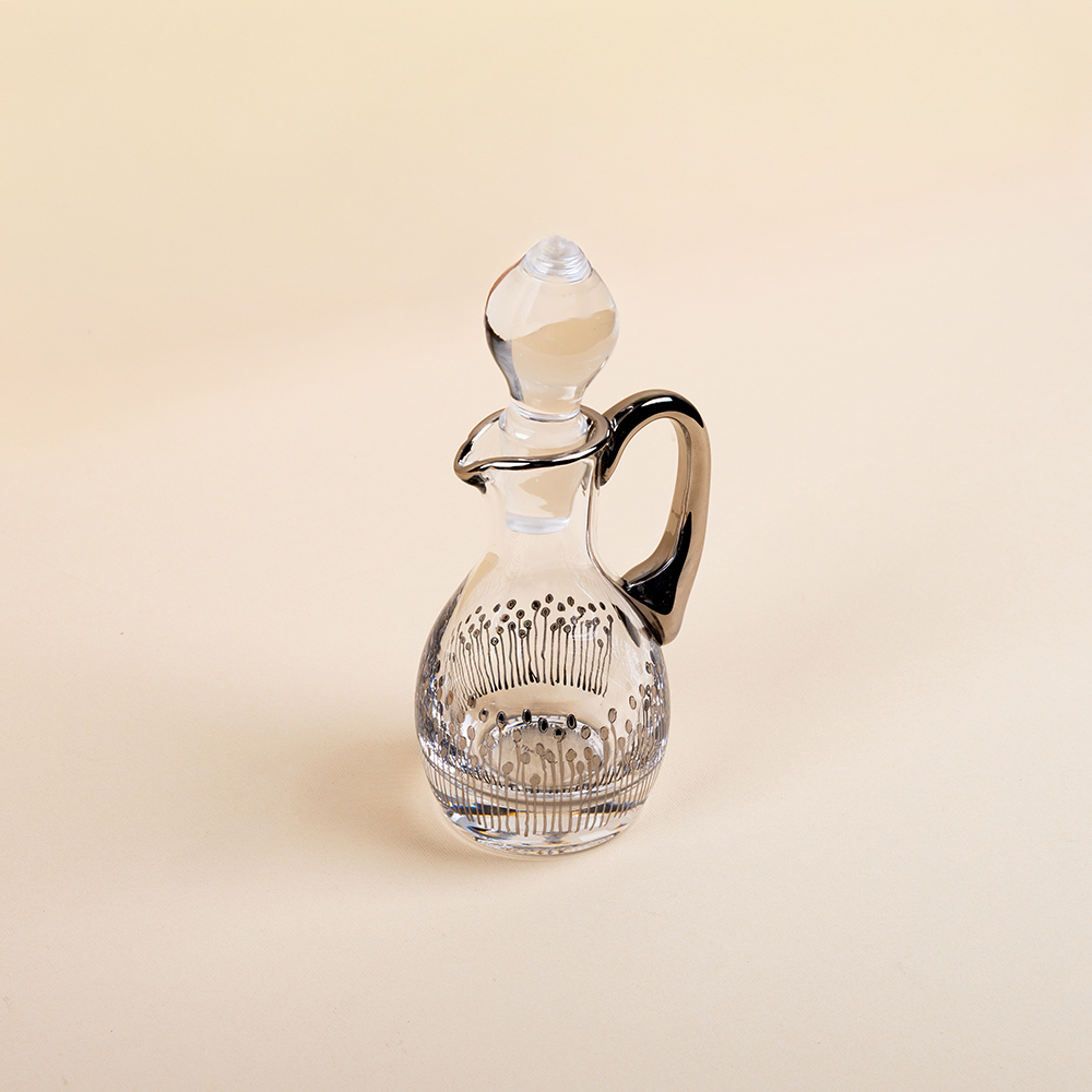 parfum bottle with glass handle