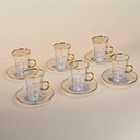 Royal Gold Tea Cup Set - 12pcs