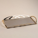 Liscio Inox Rectangular Serving Tray - 50x28cm