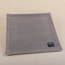  Natural Linen Acrylic Serving Tray - 36x36cm