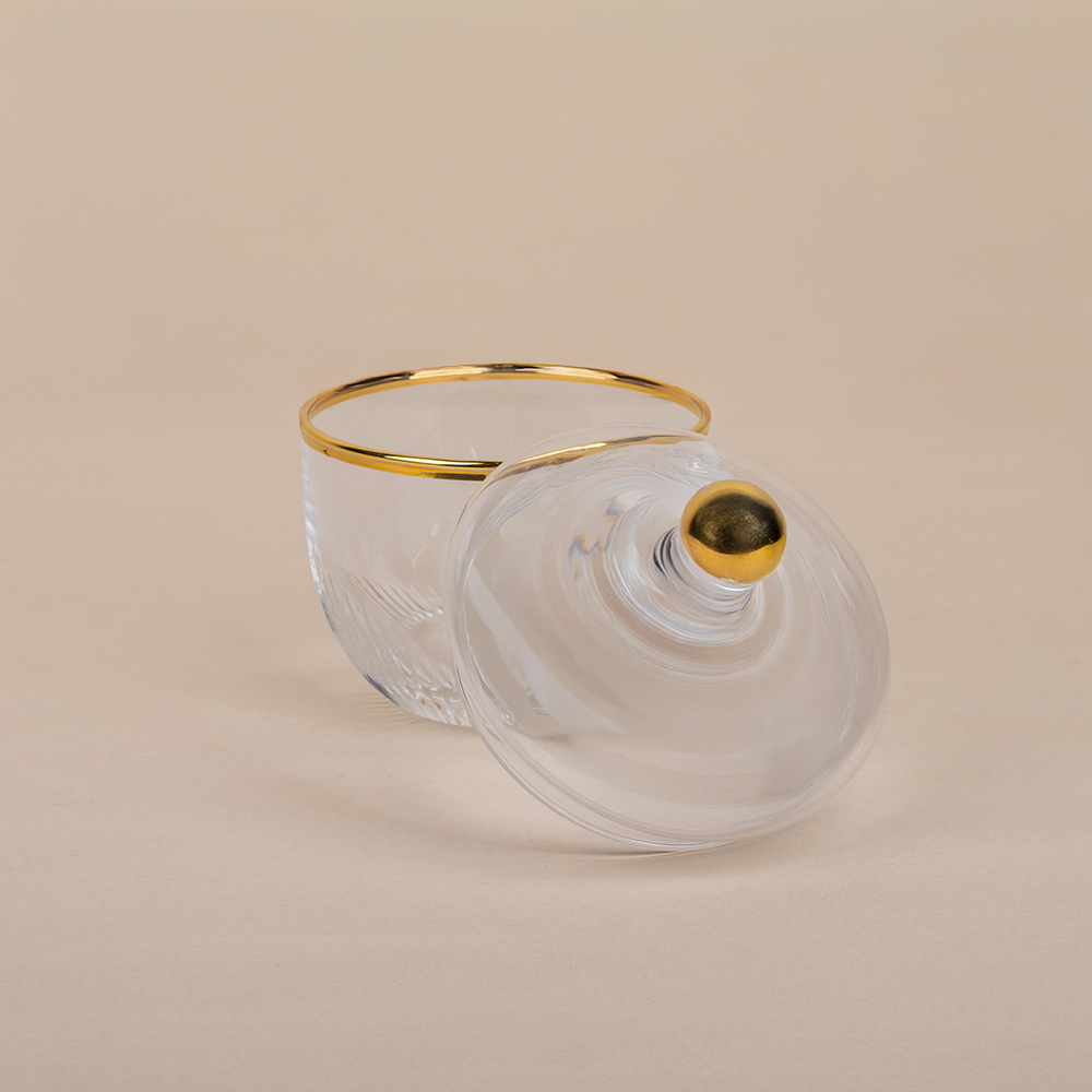 Cut Milano Gold Sugar Bowl