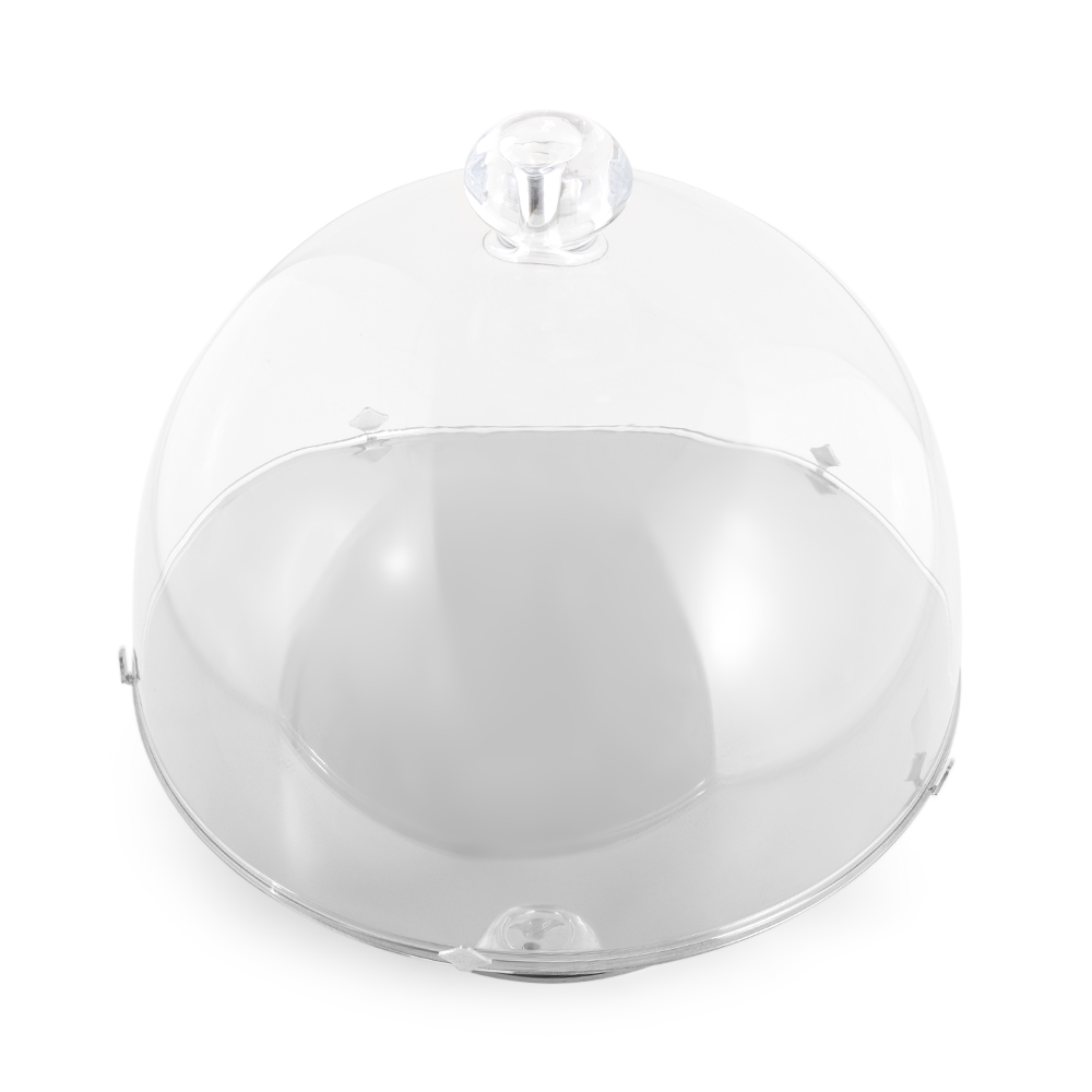 Cake Stand with Glass Dome 28cm