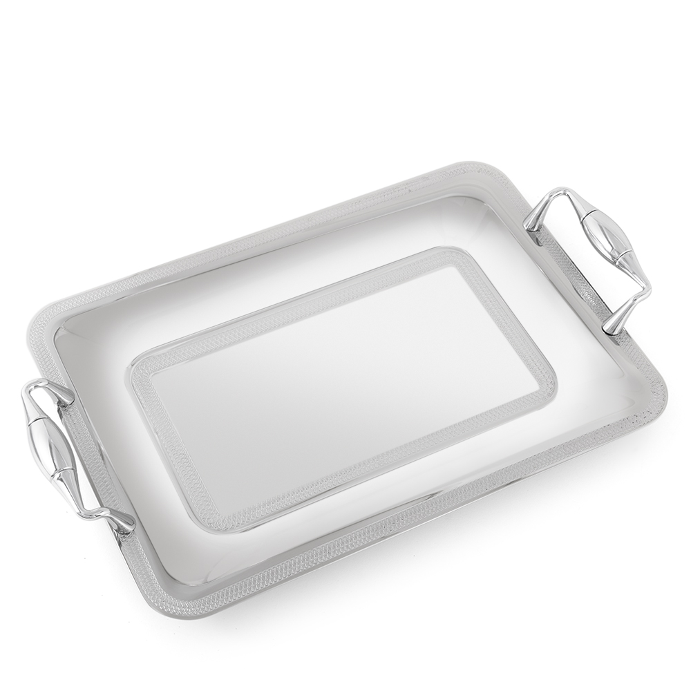 Lady Lines Inox 1 Rectangular Tray 35x24cm