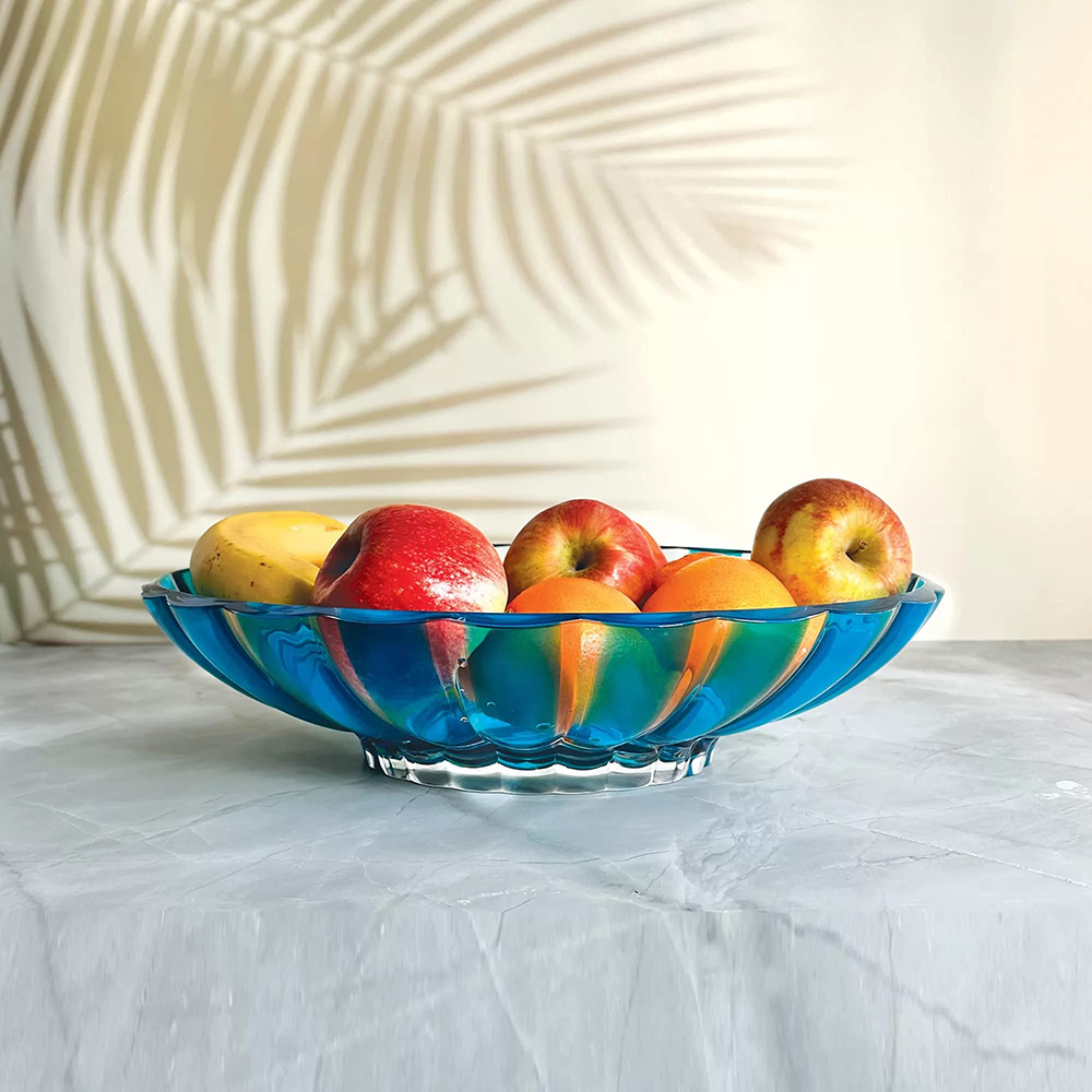 Dolcevita Centerpiece Fruit Bowl - Blue