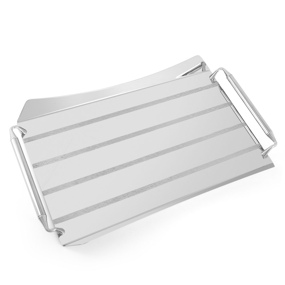 Lines Inox Rectangular Serving Steel 45x30cm