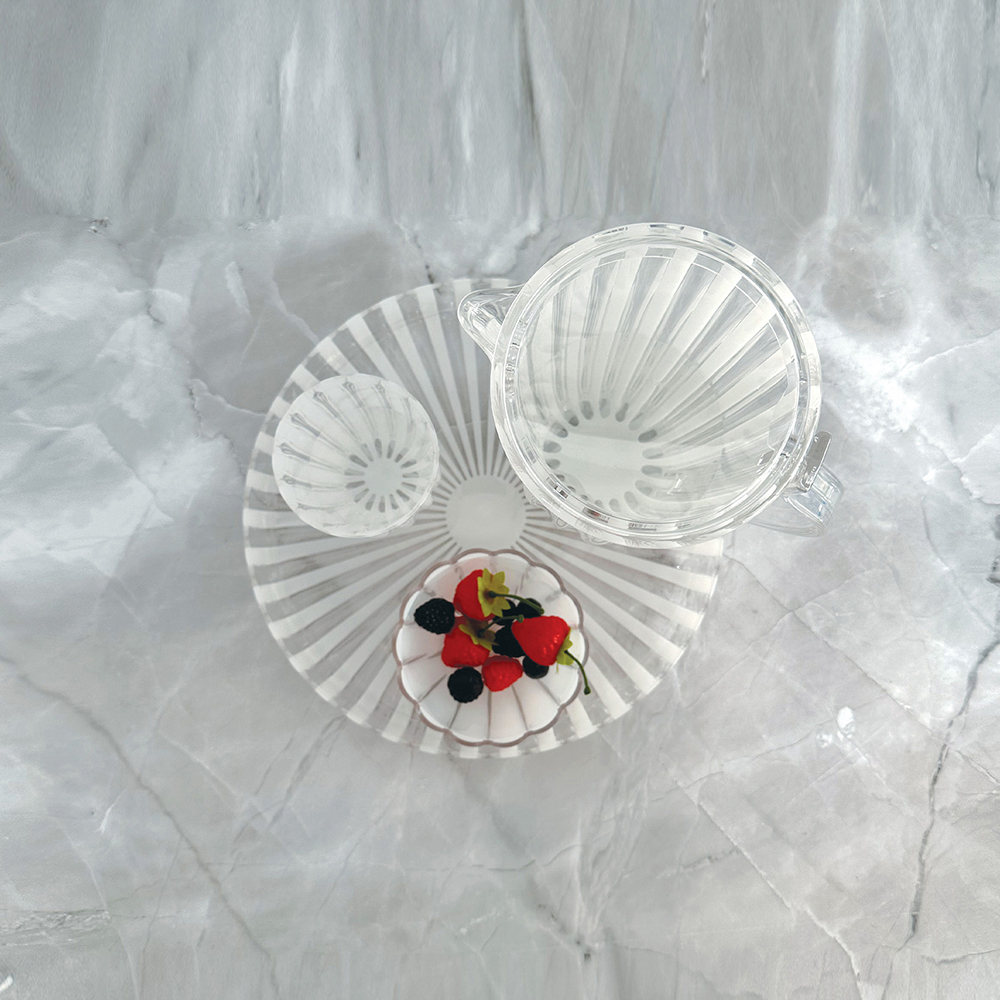 Dolcevita 31cm Round Serving Tray - Mother of Pearl