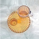 Dolcevita 31cm Round Serving Tray - Amber