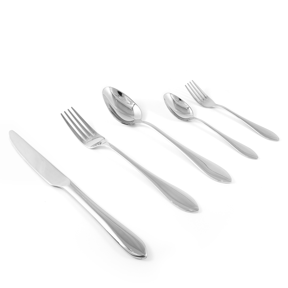 Steel PVC Cutlery Set with Stand - 30pcs