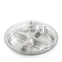 Crown Steel Divided Serving Dish with Lid