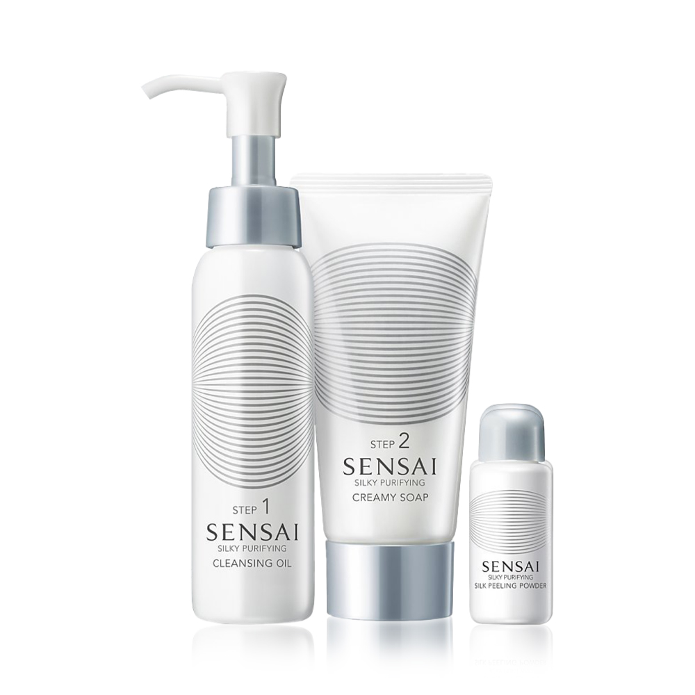 Sensai Silky Purifying Double Cleansing Set - 3 pcs