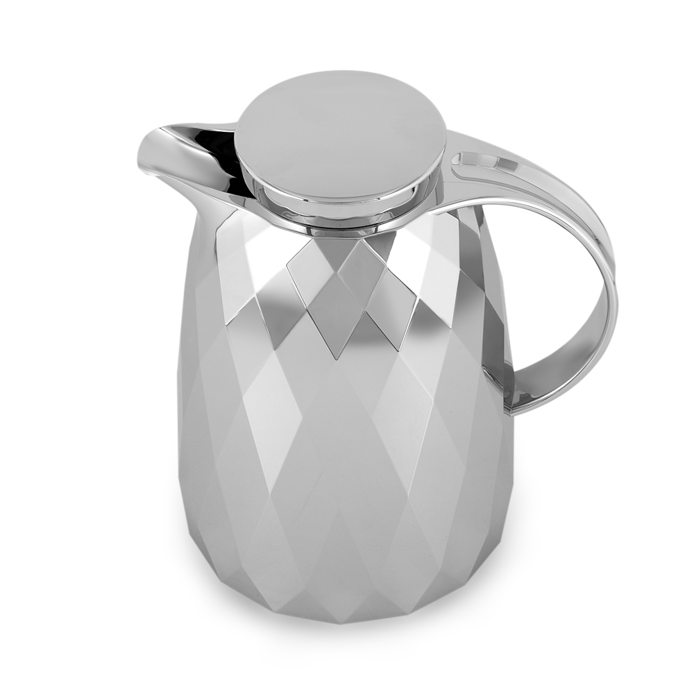 Swirl Cone Vacuum Flask Silver - 1.5 Litre