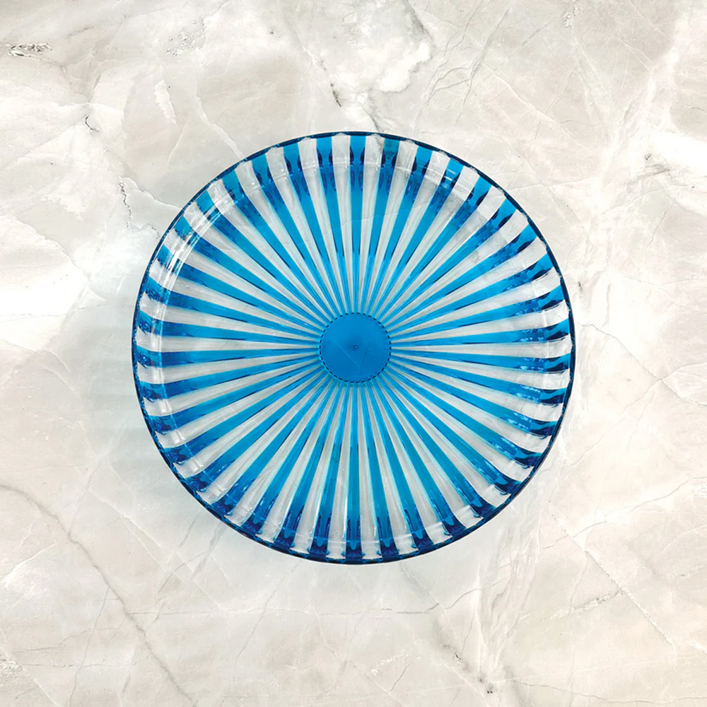 Dolcevita 31cm Round Serving Tray - Blue