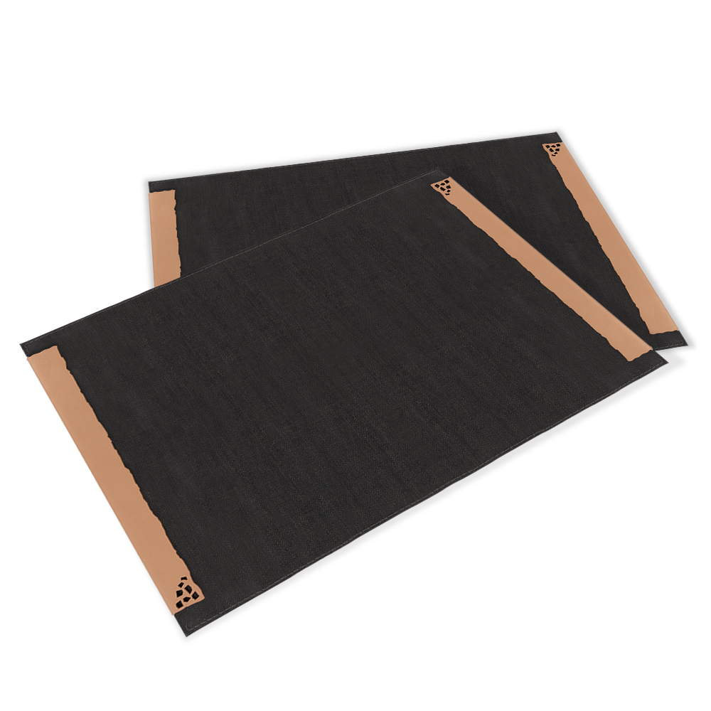 Lateral Edges Placemat - Matte Rose Gold