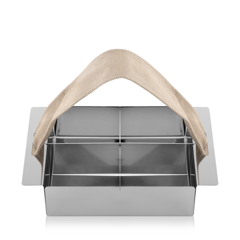 Tea Bags Holder with Beige Handle