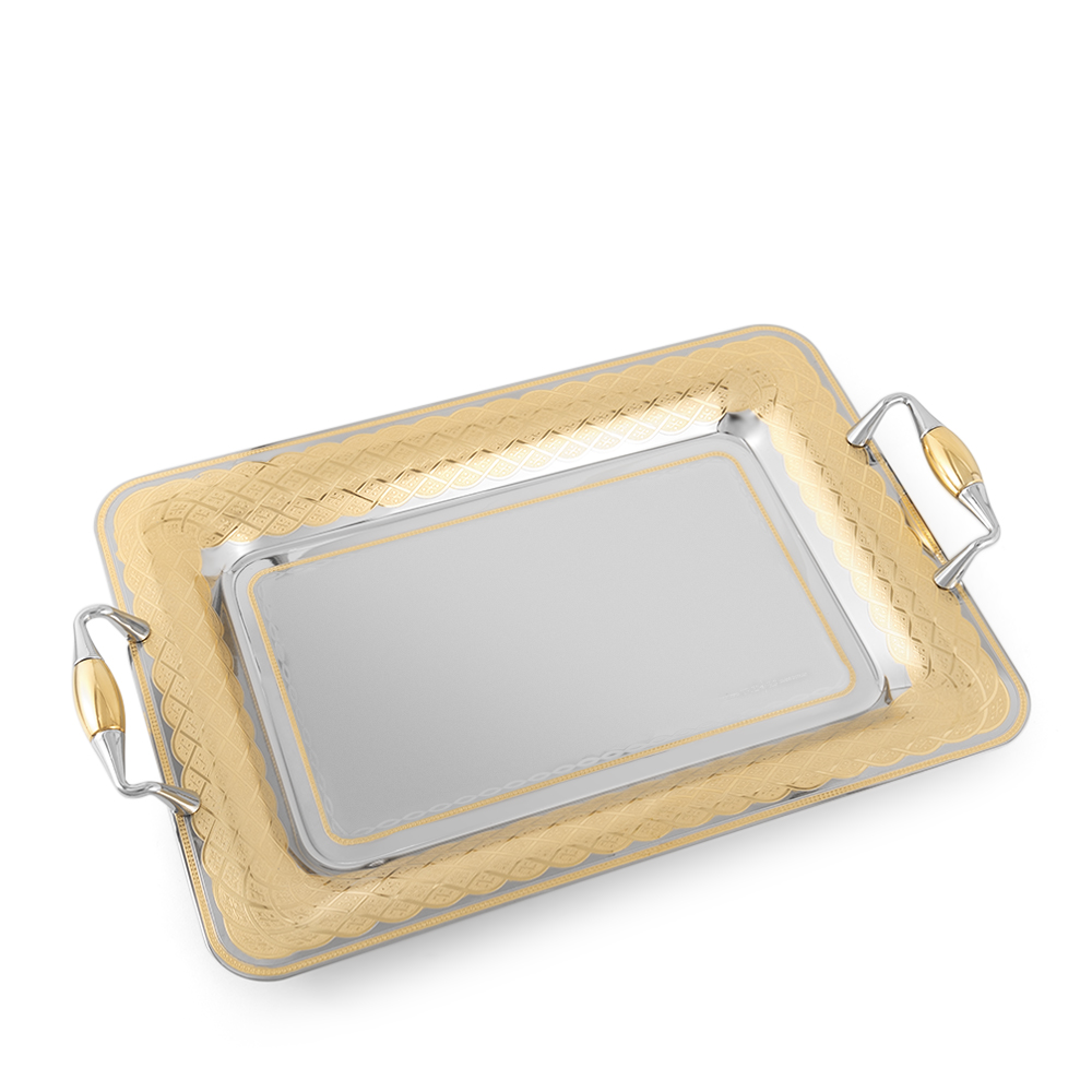Cerchietto Inox Rectangular Tray 35x25cm