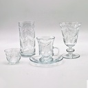 Glass Coffee Cup Clear Set 12pcs