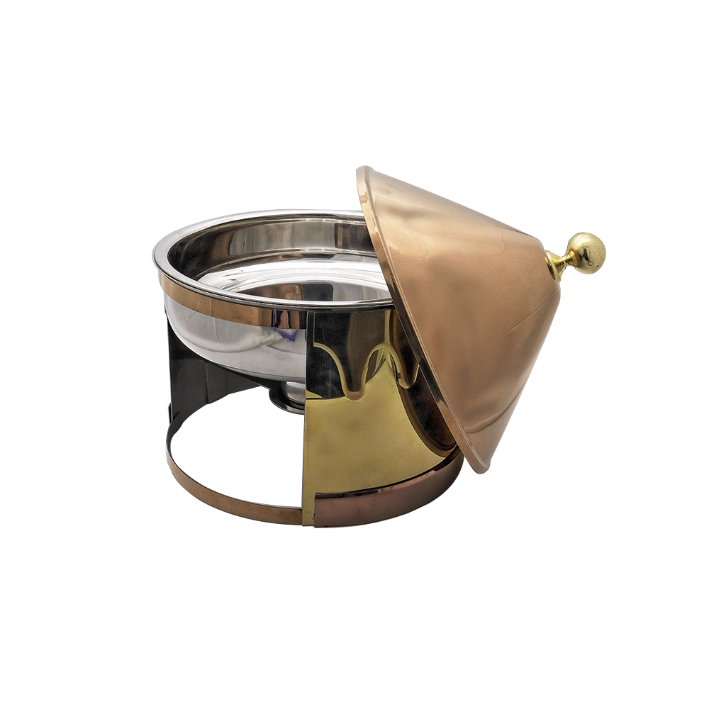 Gold Chafing Dish With Base 5 Ltr