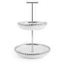 Salerno Mini 2 Tier Stand - White/Silver