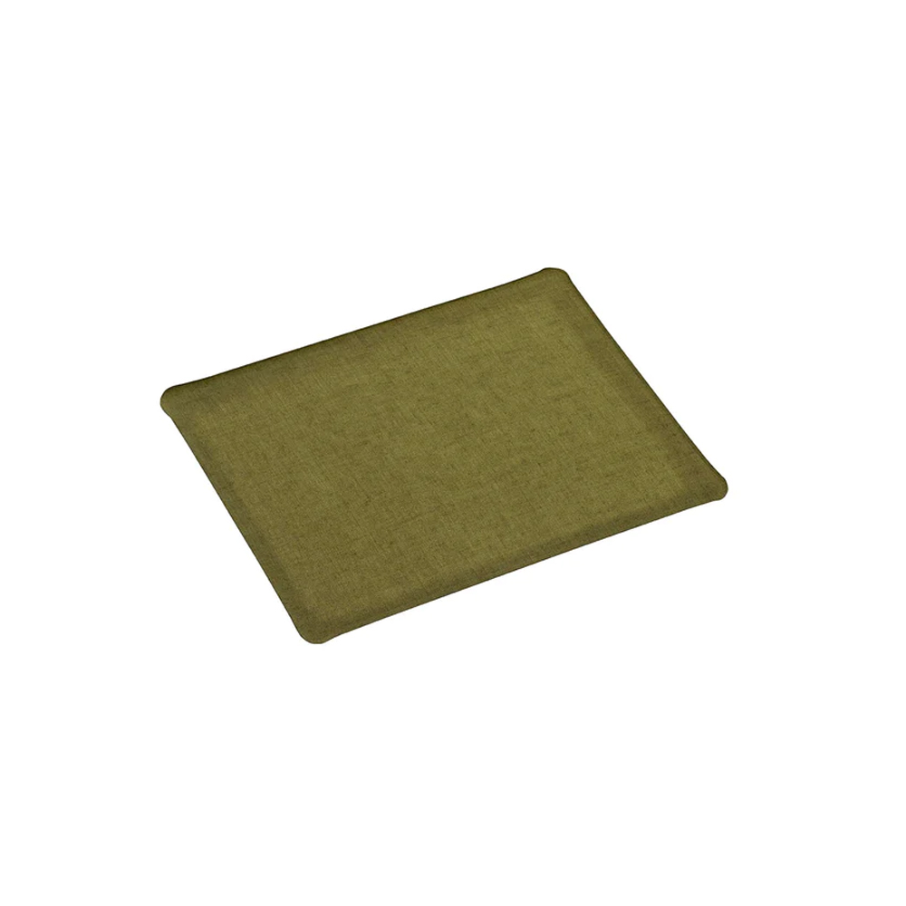 ACRYLIC TRAY 37*28 LINEN GREEN