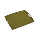 ACRYLIC TRAY 54*43 LINEN GREEN