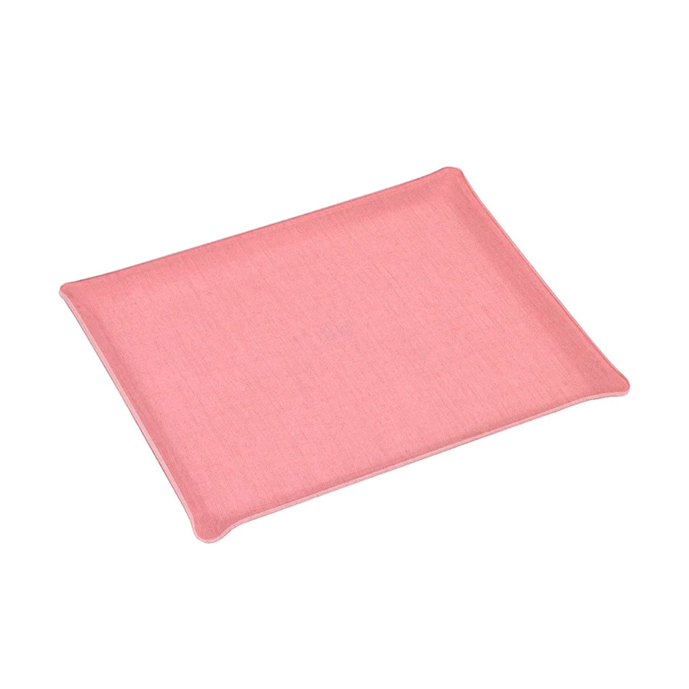 ACRYLIC TRAY 46*36 LINEN PINK