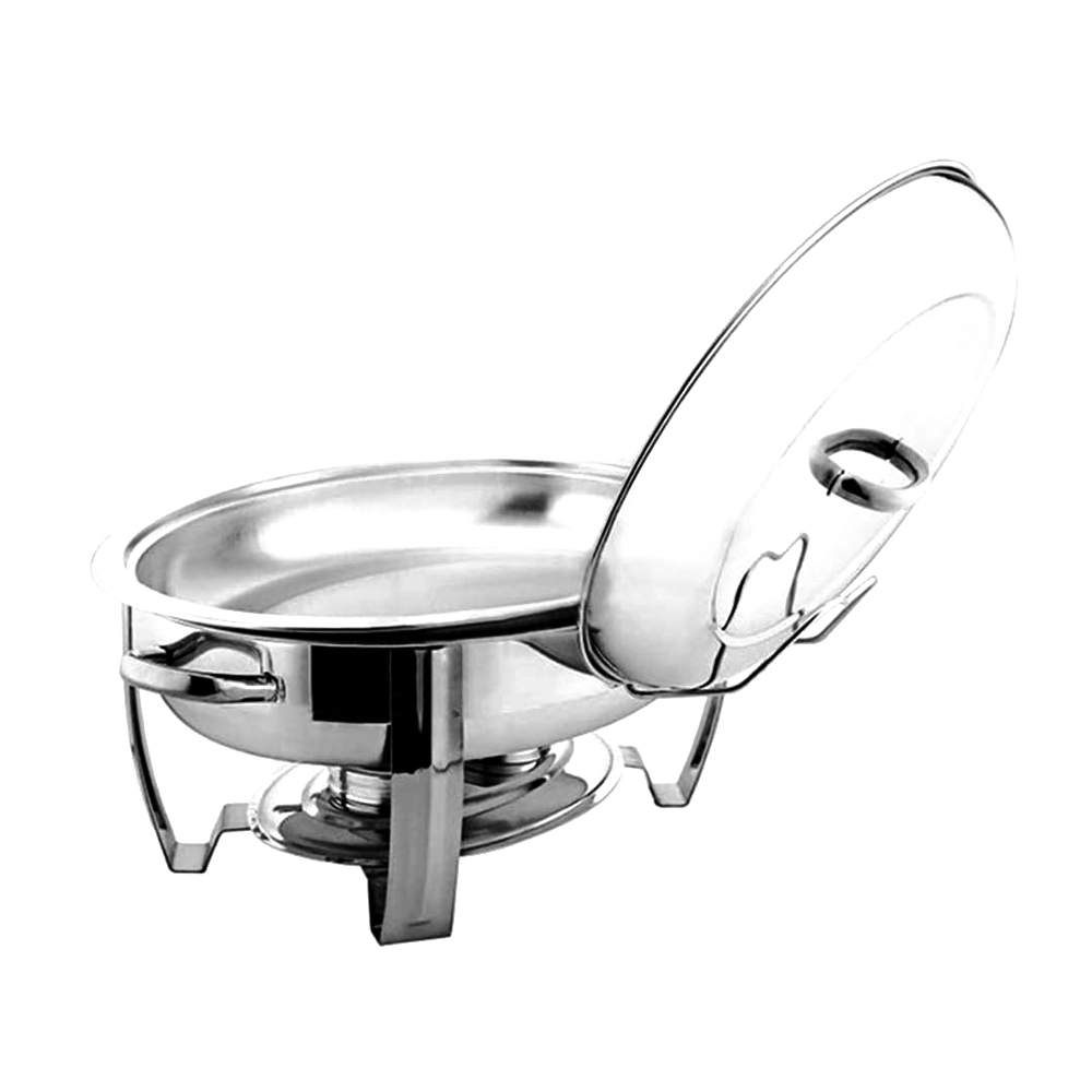 S/S Chafer Oval 70Mm Deep 9.0Ltr