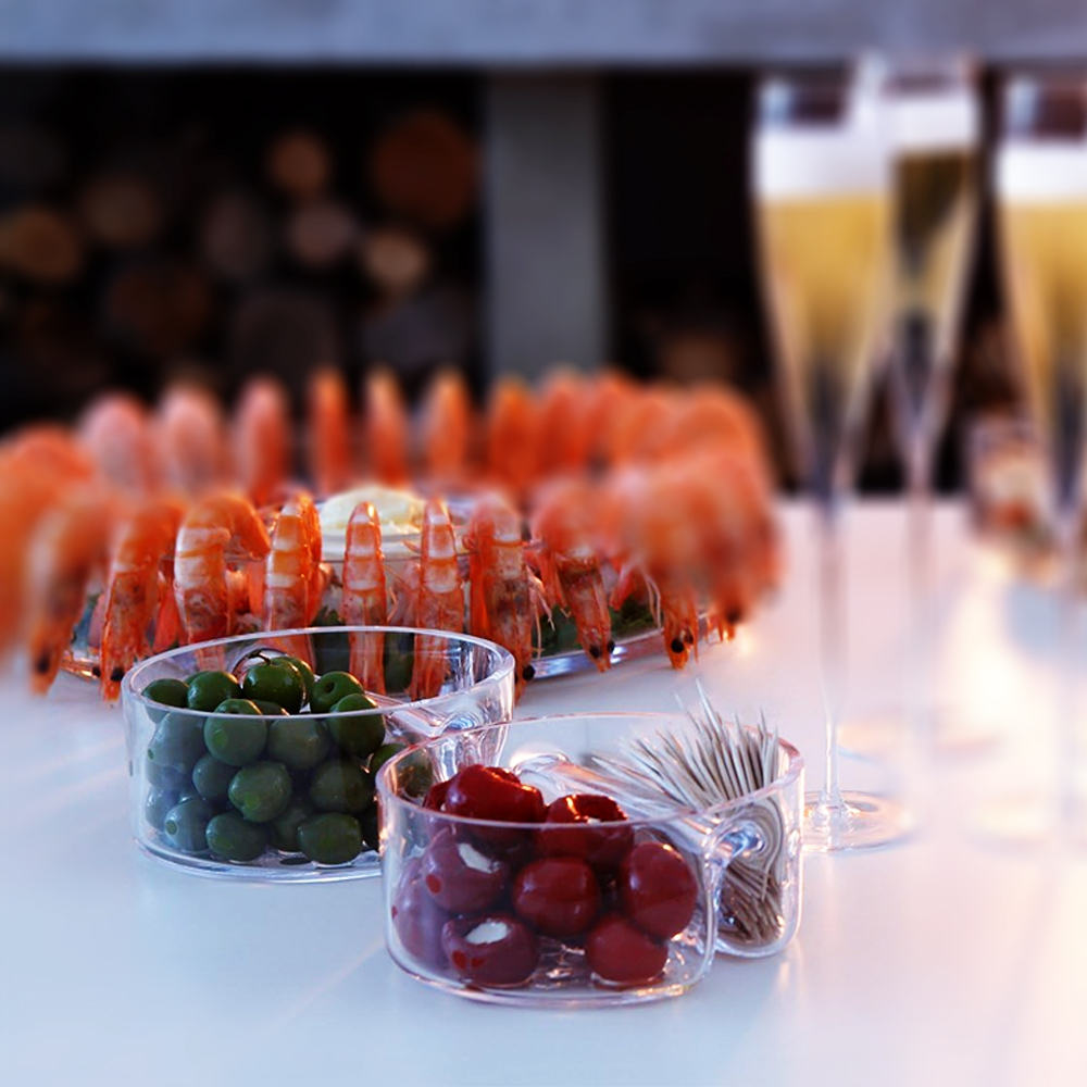 Serve Circle Dish 14cm Clear