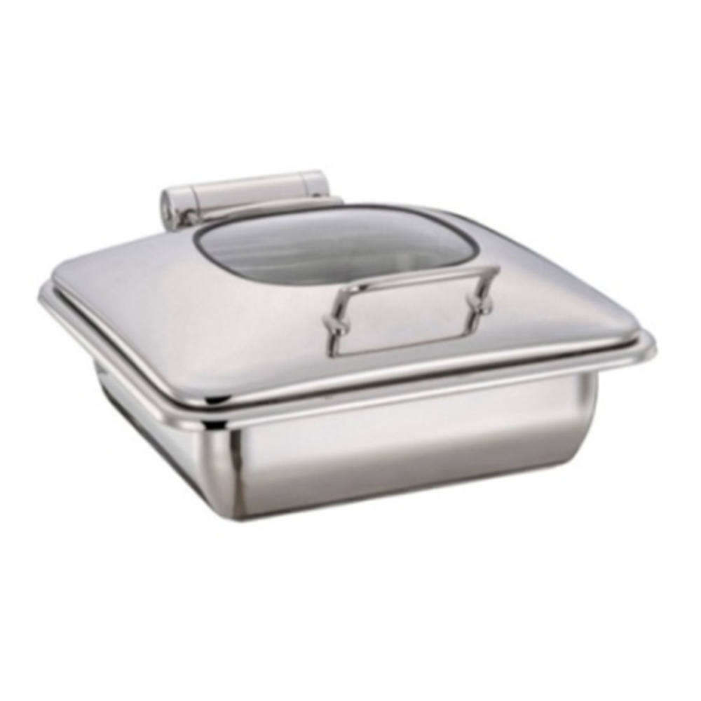 Square Chafing Dish Mechanical Damping 6Ltr