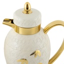 Mayflower Ivory/Gold Vaccum Flask Set - 2pcs
