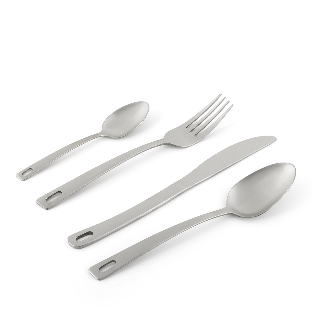 N Rack Hanging All Matte Finish Cutlery Set 24pcs