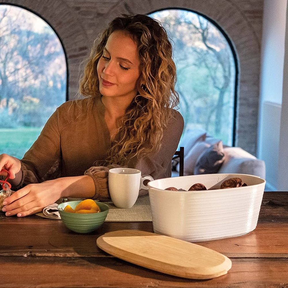 Earth Tierra Bread Container - Taupe