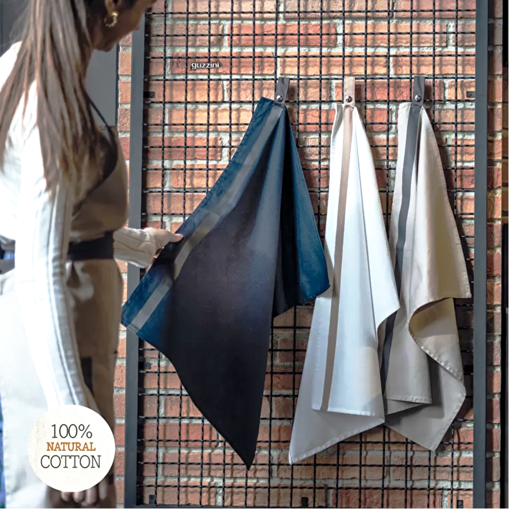 Natural Style Tea Towel Navy Blue