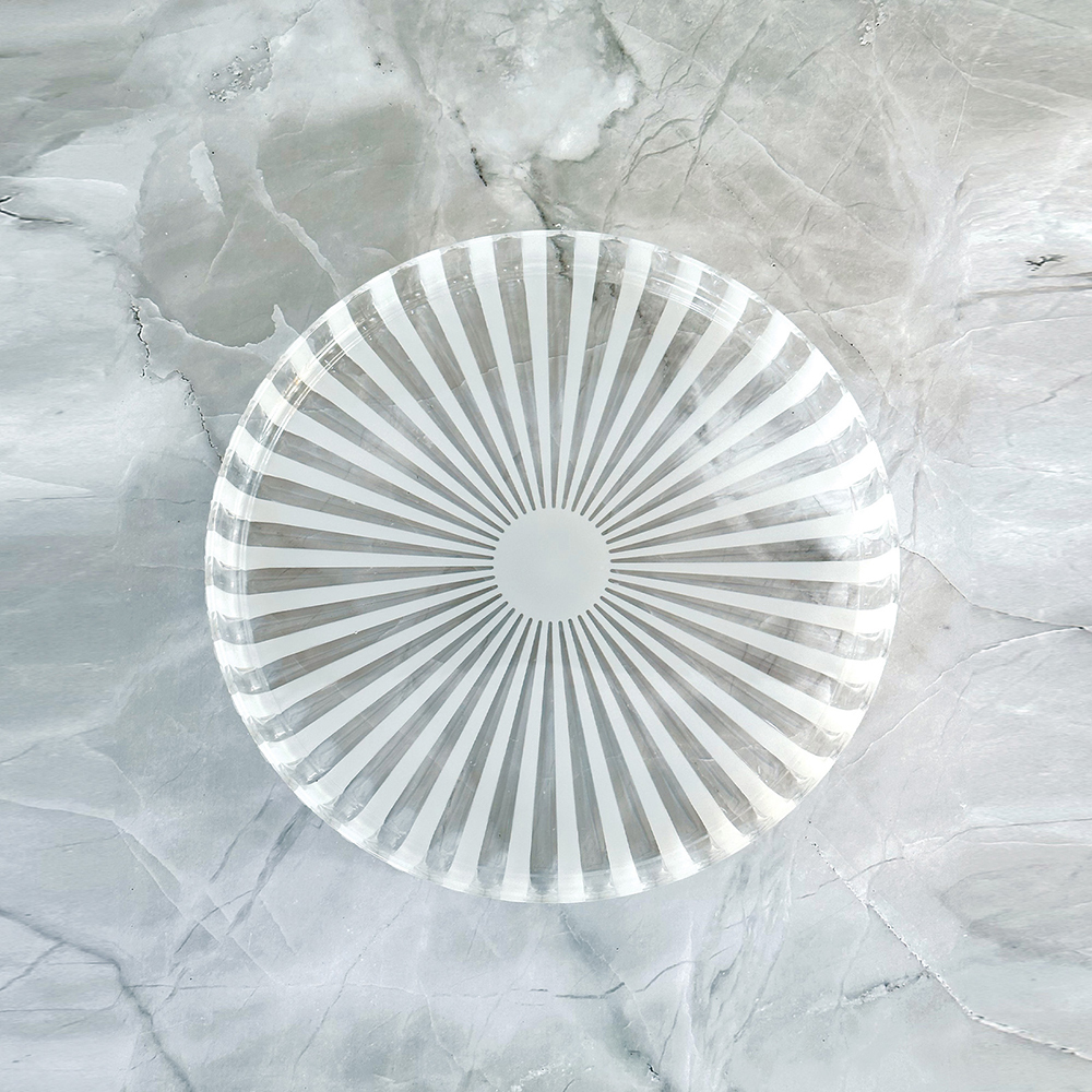 Dolcevita 31cm Round Serving Tray - Mother of Pearl