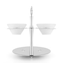 Snacks 2 Porcelain Holder with Stand