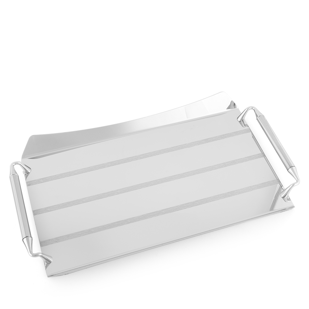 Lines Inox Rectangular Serving Steel 40x26cm