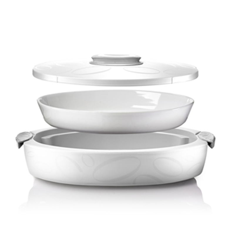 Oval Insulated Server Tuttocaldo 4L - White