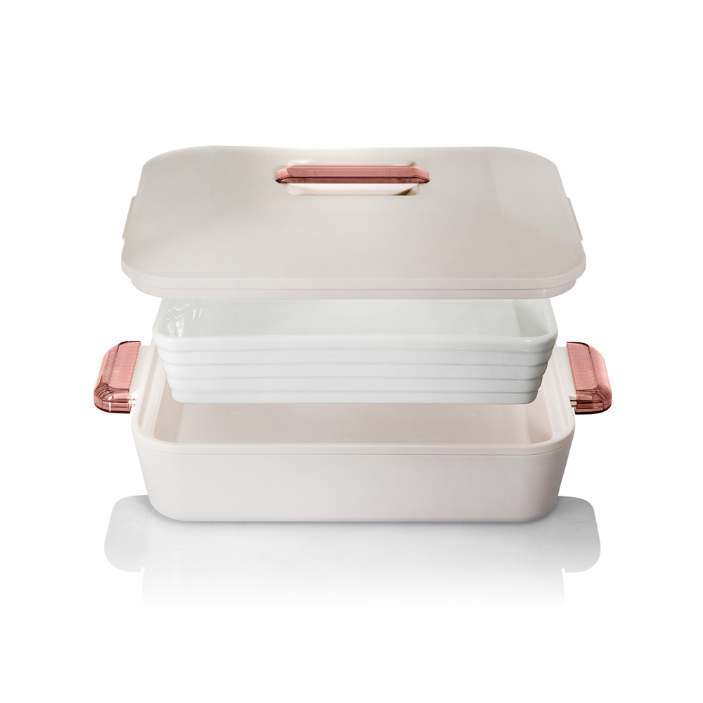 Rect Insulated Server Colorado 2.8L - White / Rose