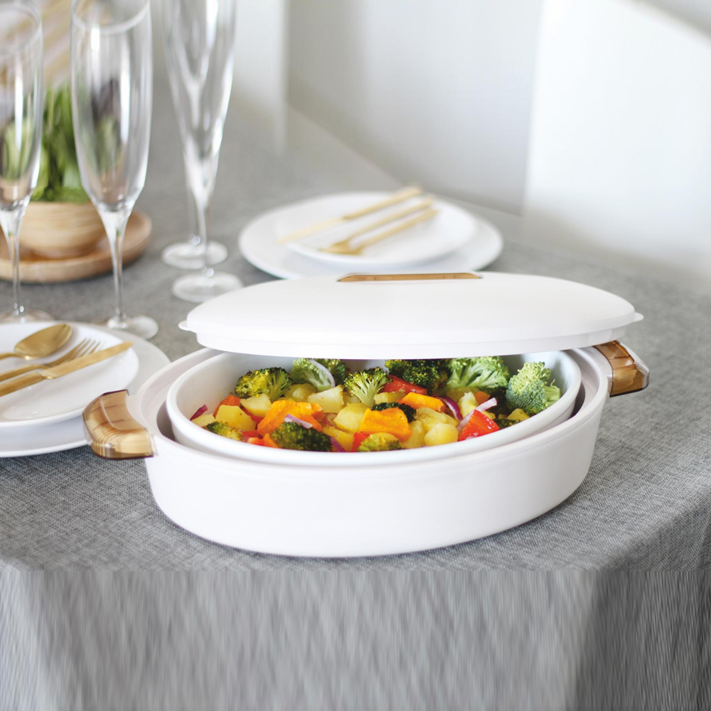 Oval Insulated Server Colorado 2.8L - White/Amber