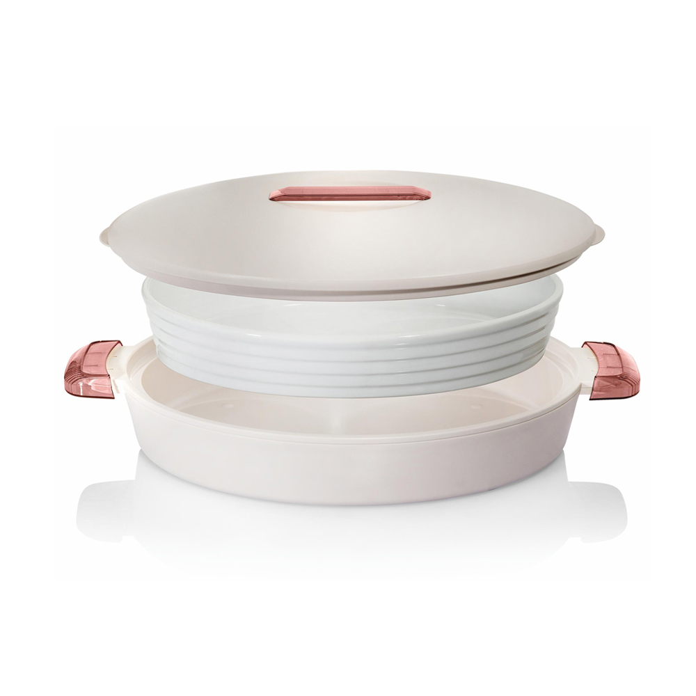 Oval Insulated Server Colorado 2.8L - White/Rose