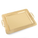 Lady 5 Rectangular Full Gold Serving Tray 57x42.5cm