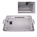 Cairo Inox 5 Rectangular Tray Silver