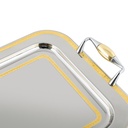 Patrizia 2Lines Gold Rectangular Tray