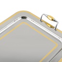 Patrizia Lines 4 Rectangular Tray Gold