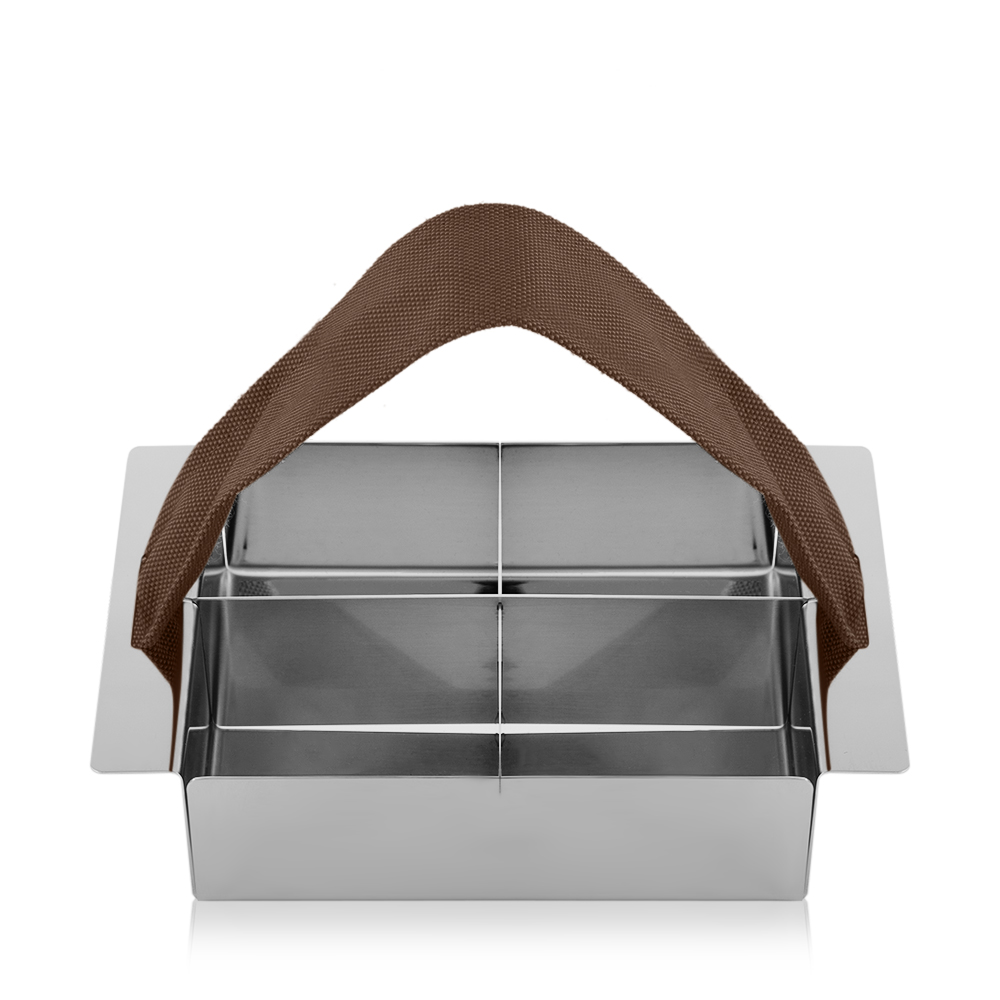 Tea Bags Holder with Brown Handle