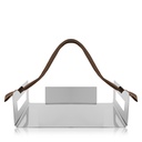 Napkin Holder with Brown Handle 20x20cm