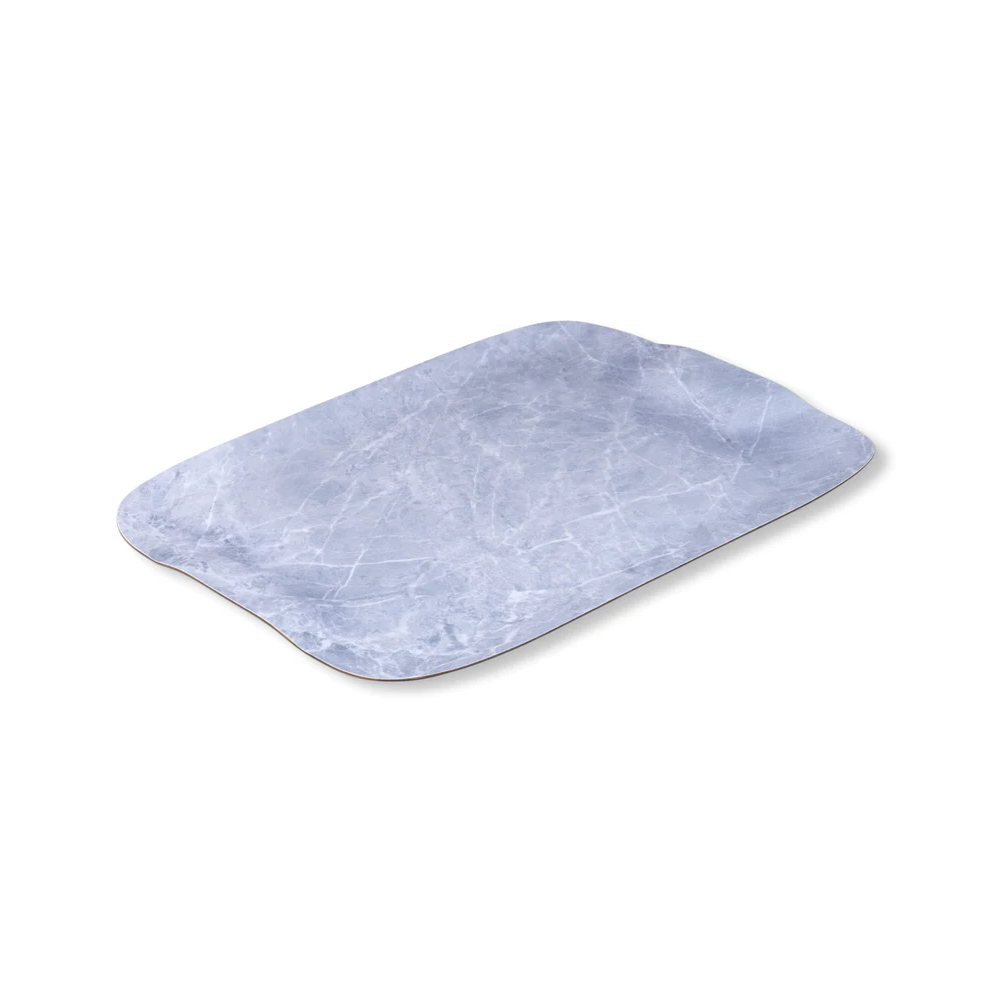 Laminated Tray Papillon 41x29cm - Marble Grey