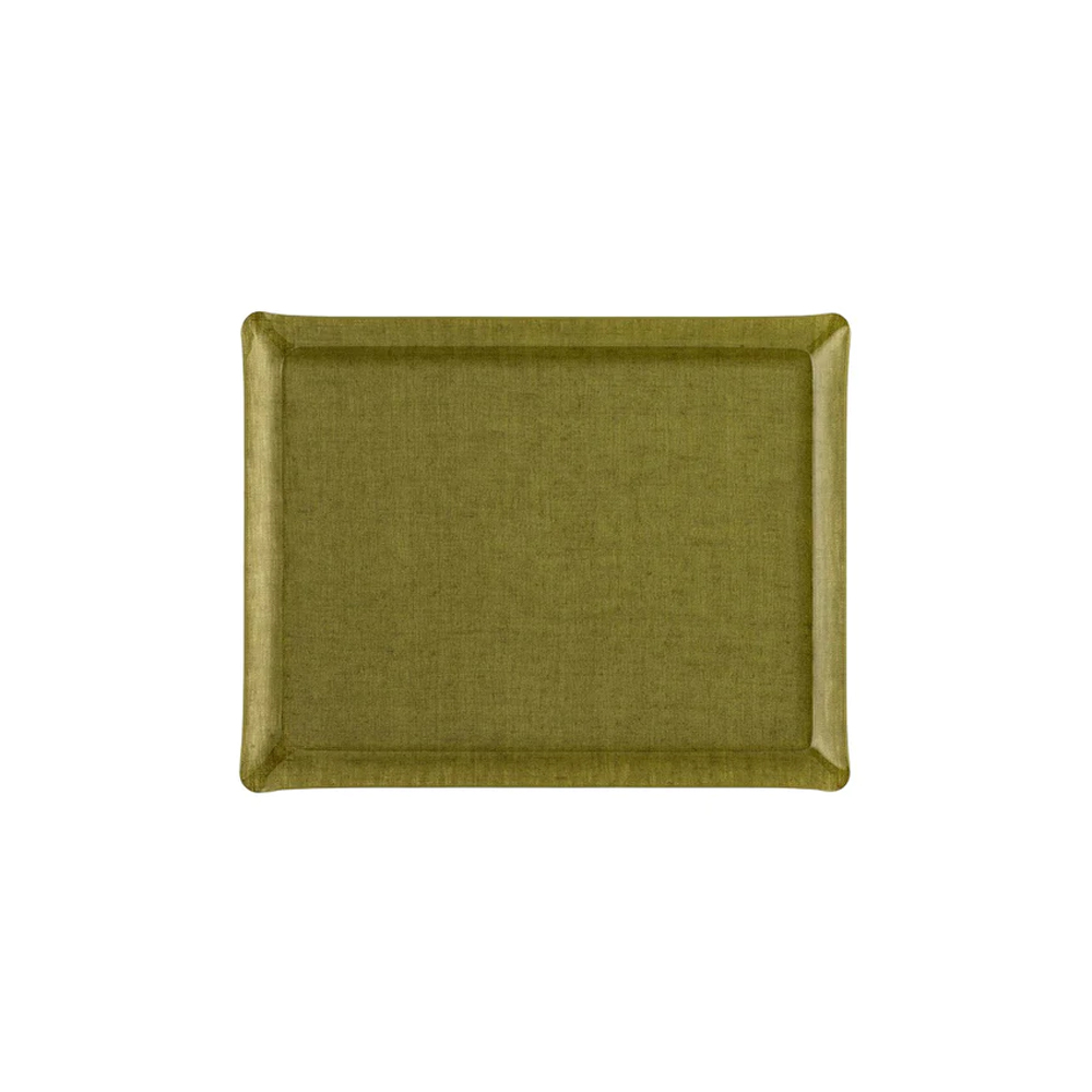 Acrylic Tray 37x28cm - Linen Green