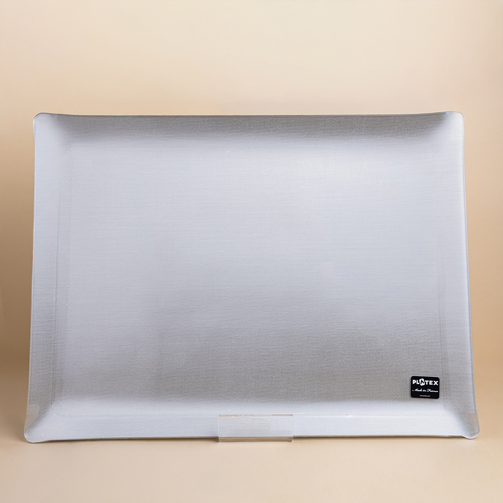 صينية تقديم اكريليك سيكرت سيلفر - 60×45 سم